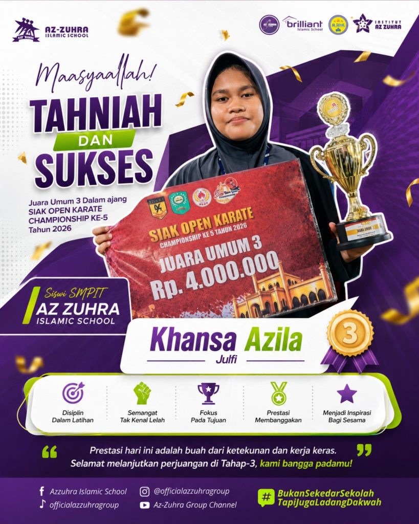 Khansa Azila Julifi Raih Juara Umum 3 di SIAK Open Karate Championship 2026