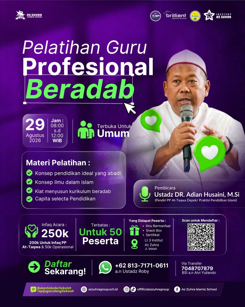 Az Zuhra Group Sukses Menggelar Pelatihan Guru “Profesional Beradab” Diikuti Puluhan Pendidik se-Kota Pekanbaru