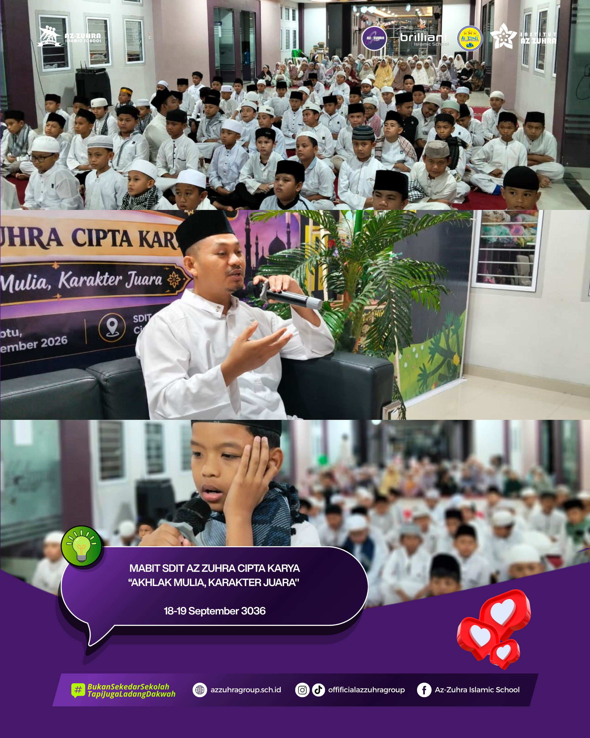 Membangun Generasi Rabbani, SDIT Az Zuhra Cipta Karya Gelar Mabit Berkemajuan dengan Tema “Akhlak Mulia, Karakter Juara”